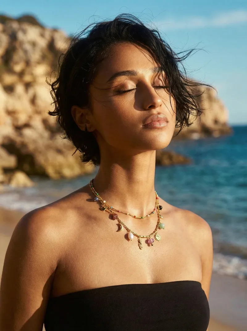 Bridal Gold: golden hour, ancient architecture, white blazer, lilies