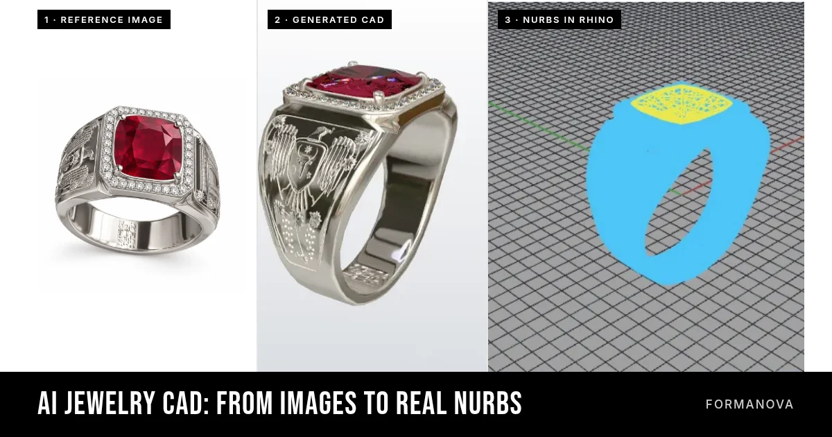 Introducing FormaNova AI Jewelry CAD: From Images to Real NURBS